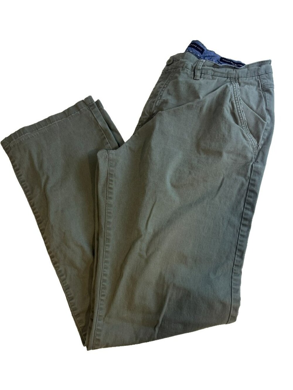 American Tall Men's 36X36 Forest Green Mason Semi Relaxed Fit Chino Pants READ